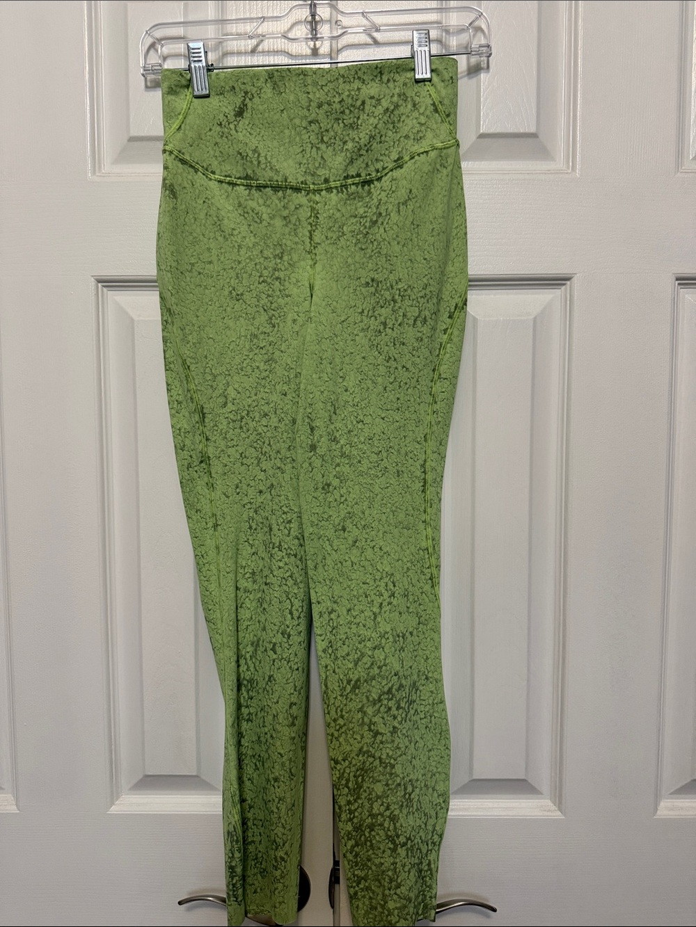 lululemon athletica Olive Green Textured High-Rise Leggings